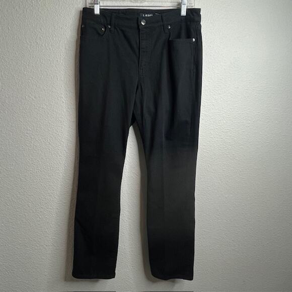 Lauren Ralph Lauren Size 10 Black Straight Jeans - Picture 1 of 10